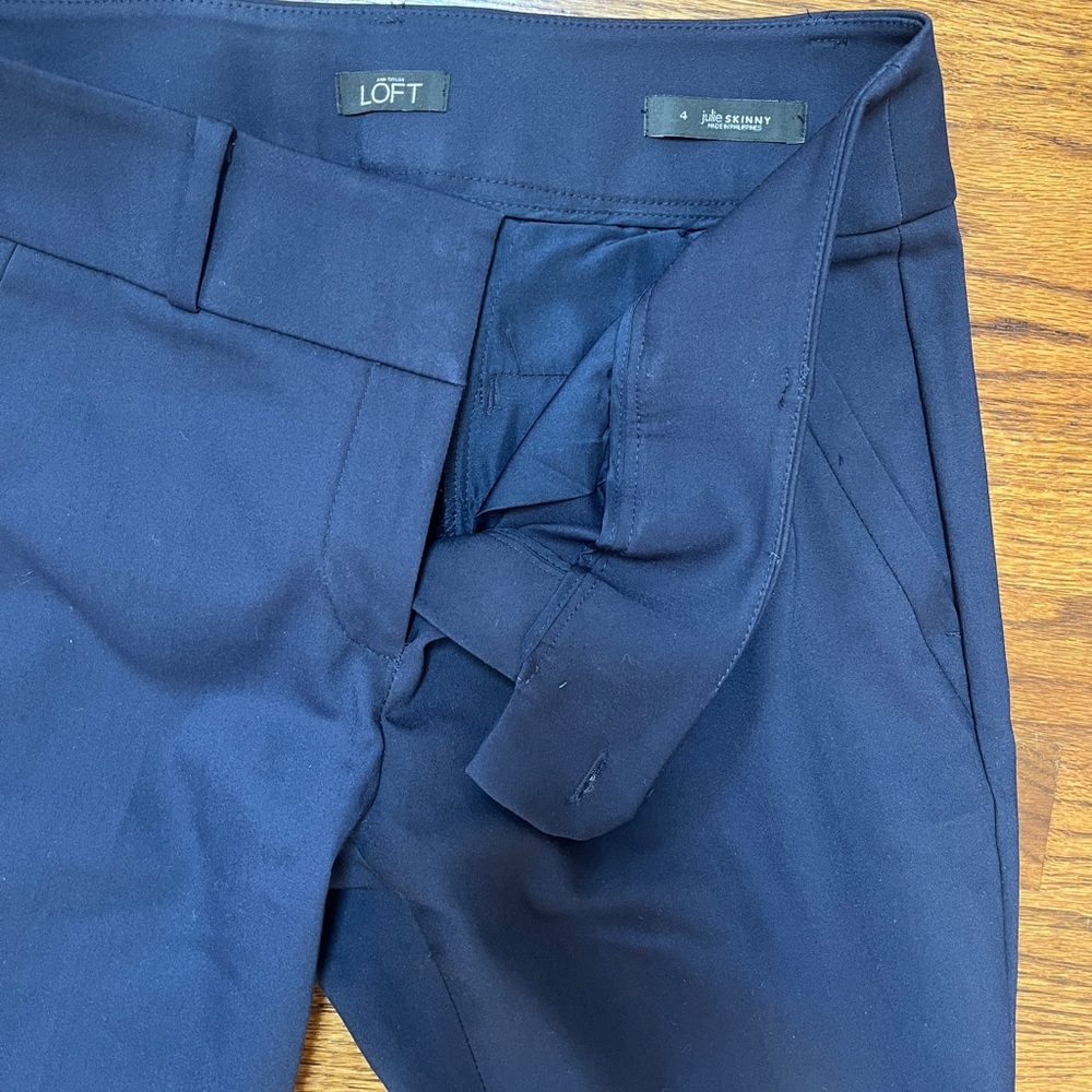 LOFT Deep Blue Pants, size 4
